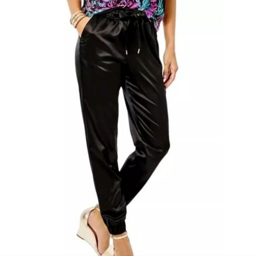 Lilly Pulitzer NWT Julissa Stretch Pant in Onyx Black
